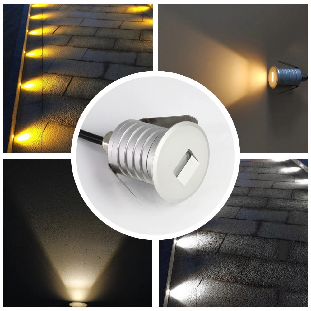 sconce light fixture Recessed Led Stair Light 12-24V Wall Sconce Lighting In Step Stairway Aisle Lamps  Basement Passage Indoor Outdoor 1W Wall Lamp led wall lights indoor