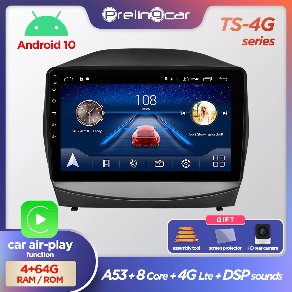 Автомобильная Мультимедийная система Prelingcar автомагнитола 2 Din на Android 2009 без DVD с