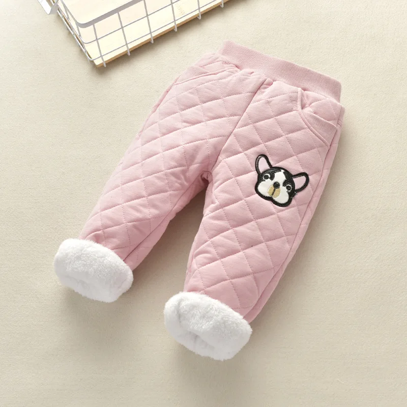 

2019 Autumn Winter Pants For Boy Thicken Pants Girls Leggings Winter Warm Plus Velvet Pants For Girls Winter New Kids Sport Pant
