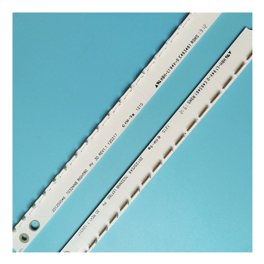 

2 шт х 46 "светодиодная подсветка 2012SVS46 7032NNB 3D для Samsung UA46ES6700 UA46ES7000 UA46ES6100 LE460CSA-B1 LTJ460HW05 UN46ES6500