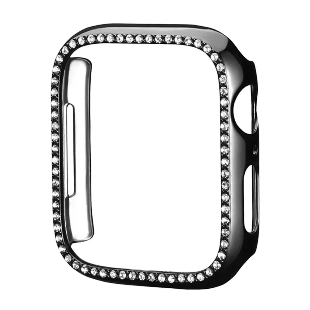 Шикарный чехол-бампер с алмазами для IWatch 4 3 2 PC чехол для часов для Apple Watch 4 3 2 38 мм 42 мм 40 мм 44 мм защитные чехлы