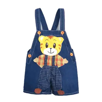 

Baby Clothing Boys Girls Jeans Overalls Shorts Toddler Kids Denim Rompers Cute Cartoon Dogb Jumpsuit Summer Bib Pants Clothes