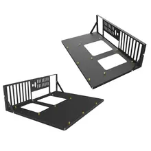 Cadre de plateau de minage, châssis ouvert, support de carte mère épais, fixation, étui de plate forme de minage, étuis d'ordinateur, tours