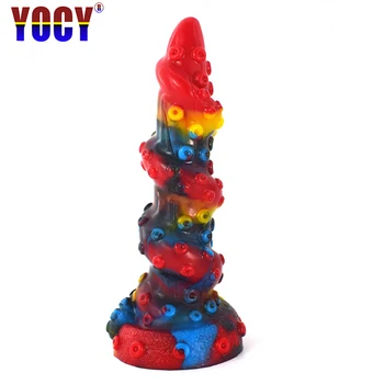 Silicone Anal Sex Toy Sex Shop Butt Plug Animal Tentacle Dildo Masturbation For Women Men Orgasm Anus Beads Massager Anal Toys 1