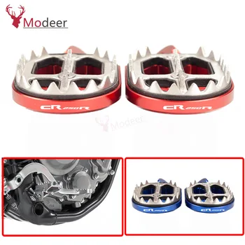 

Accessories Street Bike Motorcycle Foot Pegs Pedals Foot Rests For HONDA CR250R CR250 R CR 250R 2002 2003 2004 2005 2006 2007