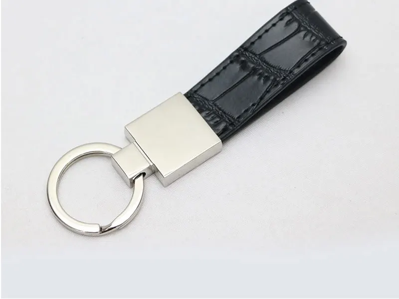 Индивидуальные оригинальные буквы кожаный брелок для женщин и мужчин Автомобильный ключ с узором «крокодиловая кожа» держатель для ключей высококачественный брелок для ключей