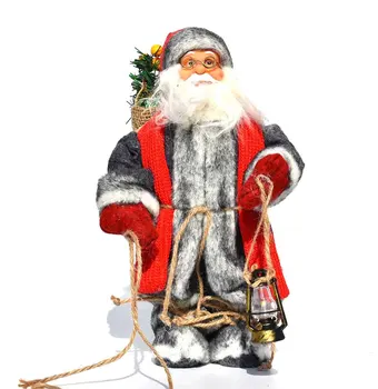 

Big Size 30X12X10CM Christmas Gift Decorations Santa Claus Doll Snow Man Elk Ornaments Gift Toy Decorations For Home Enfeites