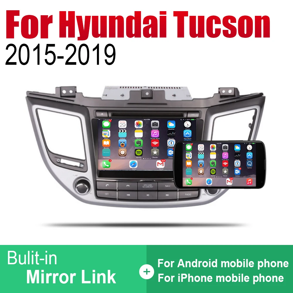 Cheap ZaiXi Android 2 Din Auto Radio DVD For Hyundai Tucson TL 2015~2019 Car Multimedia Player GPS Navigation System Radio Stereo RHD 4