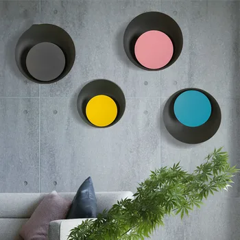 

Nordic colorful horse Caron wall lamp brief modern bedroom bedside lamp balcony courtyard aisle creative wall light LU8131401