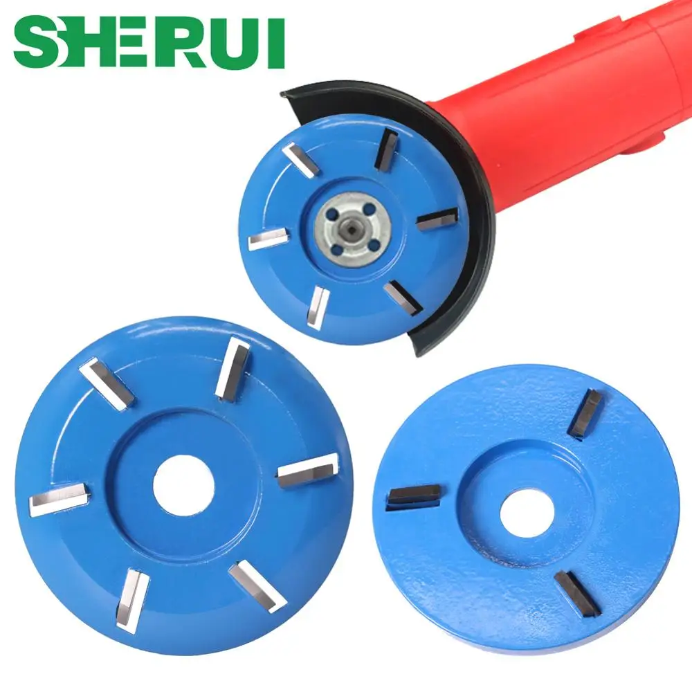 90mm Diameter 16mm Bore six Teeth Woodworking Turbo Tea Tray Digging Wood Carving Disc Tool Milling Cutter