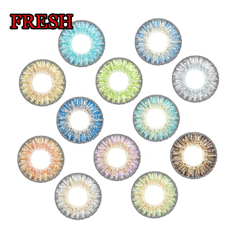 

Fresh Eye Look 3 Tone Colored Contact Lenses for Eyes CosmeticEye Color Beauty Pupil