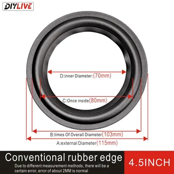 

DIYLIVE 4.5-inch subwoofer speaker repair accessories rubber edge folding ring subwoofer (107 ~ 117mm) 4.5