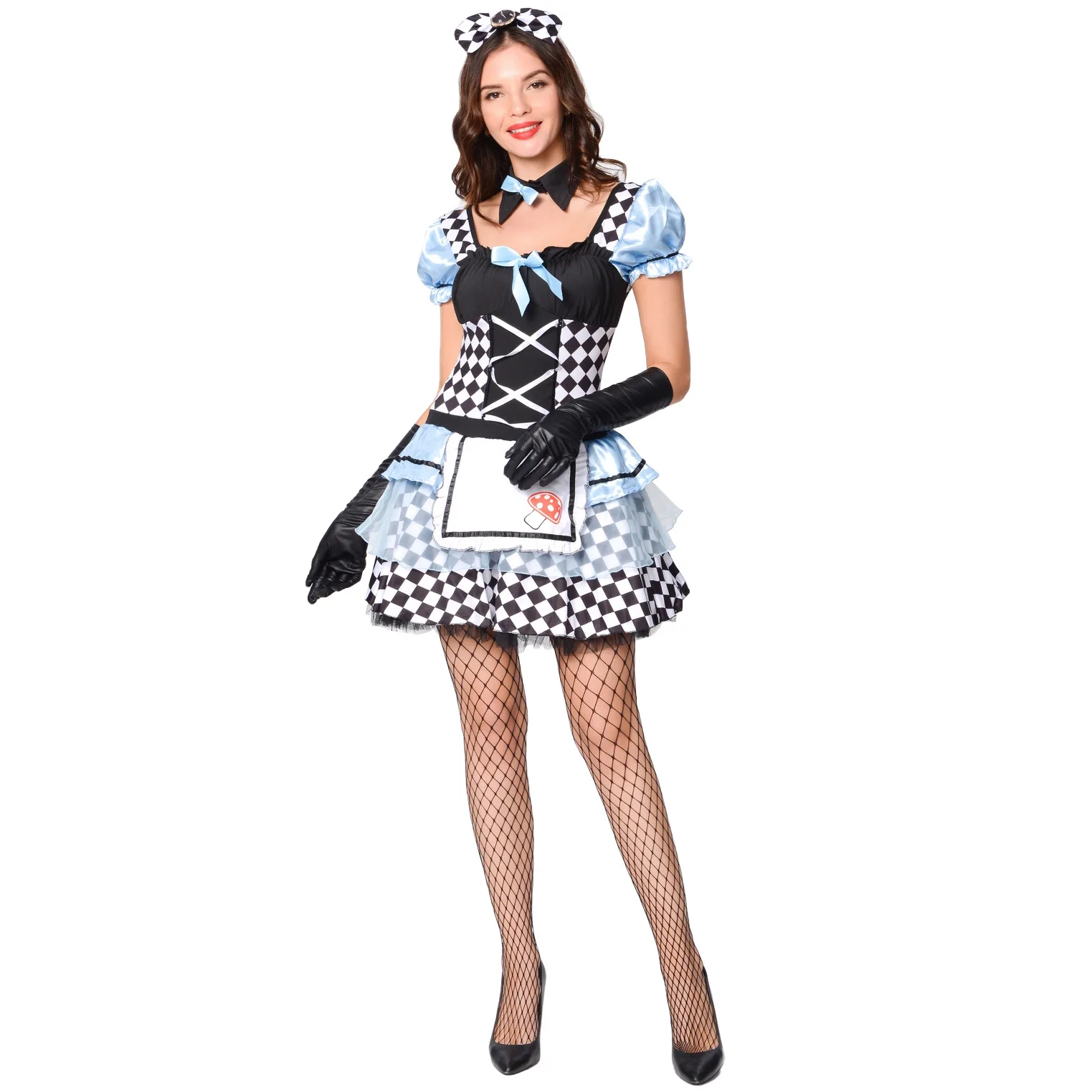 

Sexy Alice Cosplay Uniforms Mini Princess Dress Women Set Lolita Maid Vampire Clown Loli Halloween Costumes