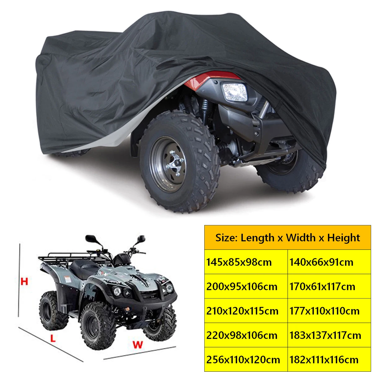 Motorcycle Cover Universal Motorcycle Waterproof Cover Quad Bikes ATV Polaris Honda Yamaha Suzuki Size M L XL 2XL 3XL D15