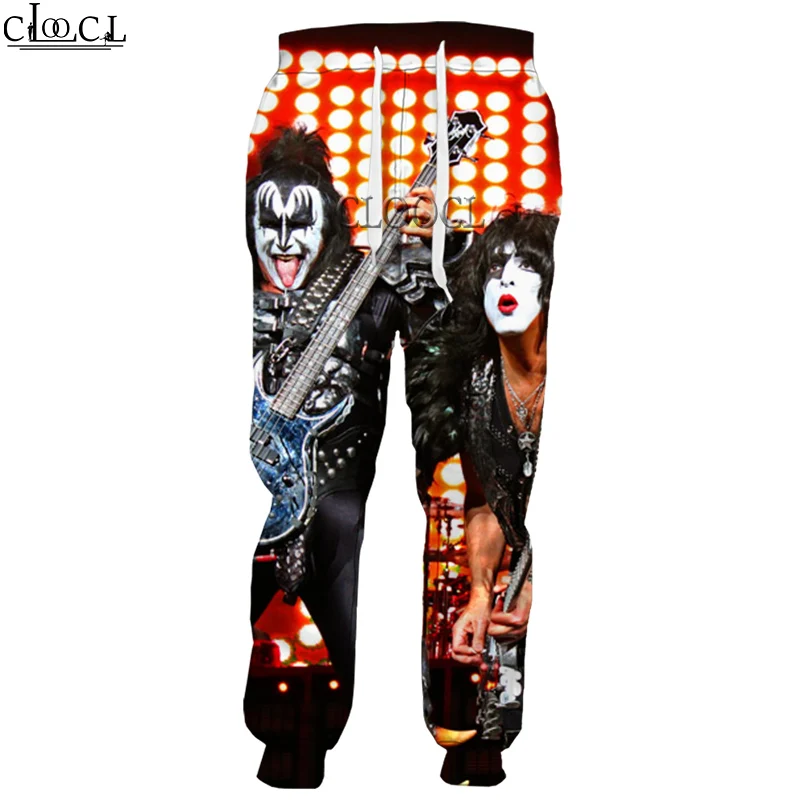 

HX 2020 Newest Rock Metal Kiss Band 3D Print Men Women Pants Harajuku Unisex Fashion Autumn Casual Sweatpants Hip Hop Trousers