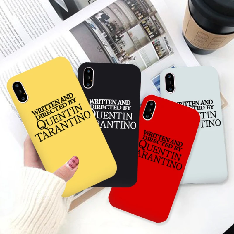 Чехол для телефона написанный и Квентином Тарантино силиконовый чехол iPhone X XS XR