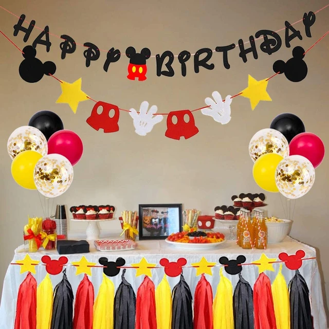 Birthday Party Decorations Kids Mickey Mouse - Disney Mickey Birthday Party  - Aliexpress