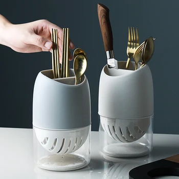 

Hollow Draining Chopsticks Cage Pen Holder Desktop Storage Box Kitchen Tableware Chopsticks Box