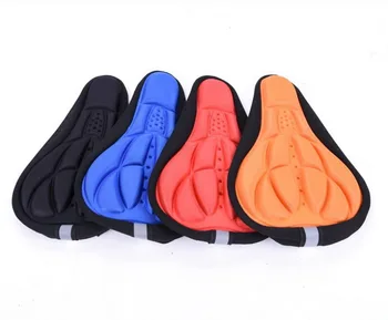 

DHL 50pcs Soft 3d Padded Cycling Bicycle Saddle Seat Cover Cushion Sponge Foam Comfortable saddles Mat Cushion Bicycle Accessory