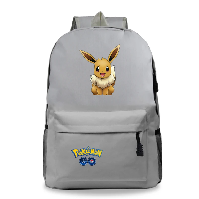Аниме рюкзак Pokemon карманные монстры холщовый рюкзак для женщин рюкзак для мужчин Покемон школьные рюкзаки Mochila - Цвет: 6