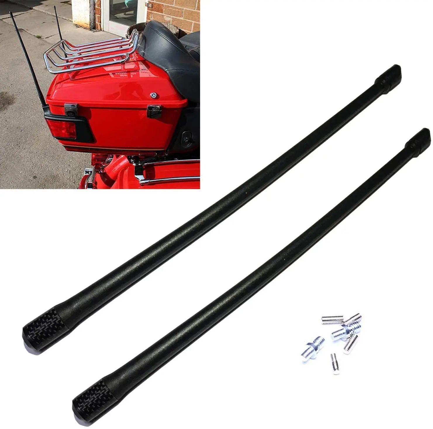 13 ''короткая антенна черная Гибкая резиновая AM/FM для 1989-2017 Harley Davidson Electra Road Tour