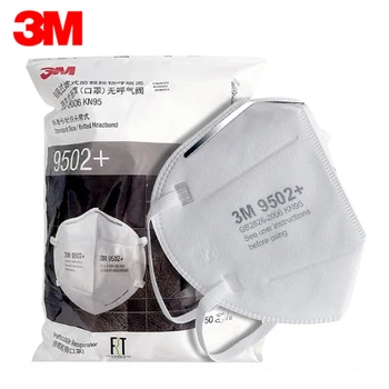

Fast Shipping 3M 9502 Mouth Mask PM2.5 filter Pad Respirator Mask Protective mask Disposable Face Mask Safety Breathable