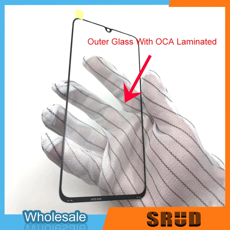 10Pcs Front Outer Glass+OCA For Samsung Galaxy A03 A03S A13 4G 5G A23 A33 5G A53 5G A73 5G Touch Screen Front Outer Glass Repair
