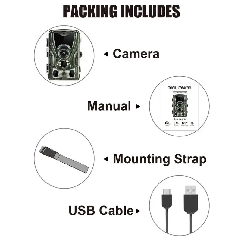 

HC801A 1080P 20MP Infrared Trigger Hunting Camera Wild Animal Night Vision Trail