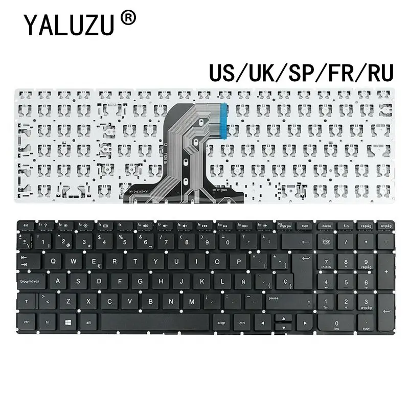 Teclado Portátil para hp Pavilion Eua Reino Unido ru sp fr 250 g4 250 g5 256 g4 256 g5 255 255 255 15-ac 15-af 15q-aj 15-ba