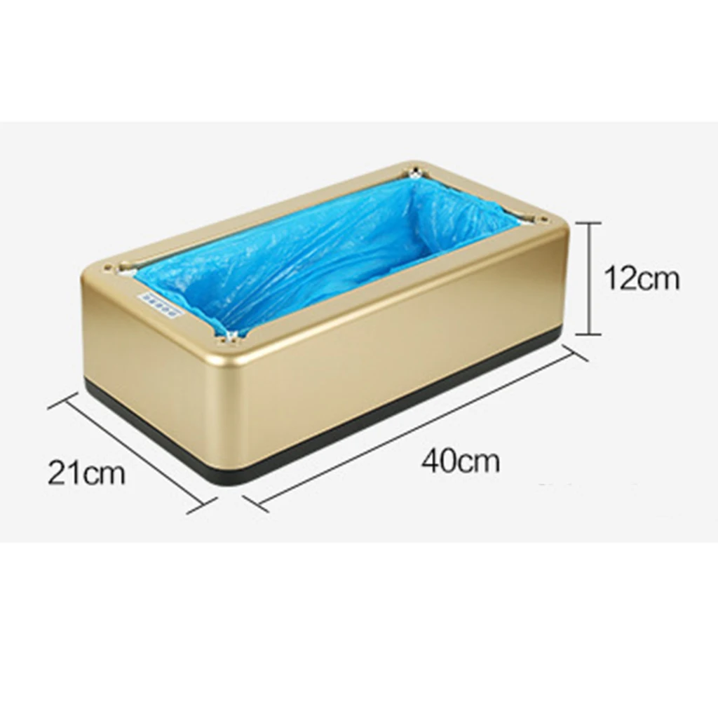 Automatic Shoe Cover Household Stepping Disposable Booties Maker Shoe Film Overshoe Dispenser Machine for Home Office Lab