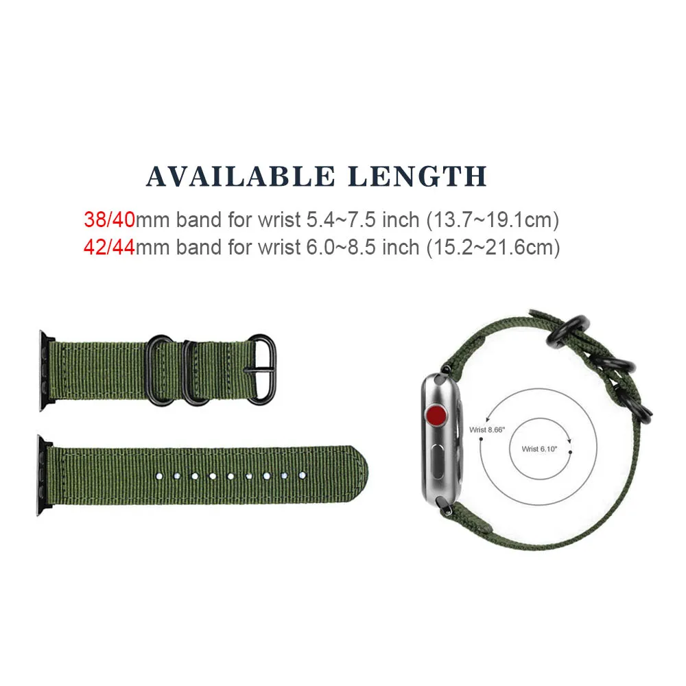 Популярный нейлоновый ремешок для часов Apple Watch ремешок 40 мм 44 мм спортивный браслет аксессуары для часов 42 мм 38 мм ремешок для iWatch серии 3 2