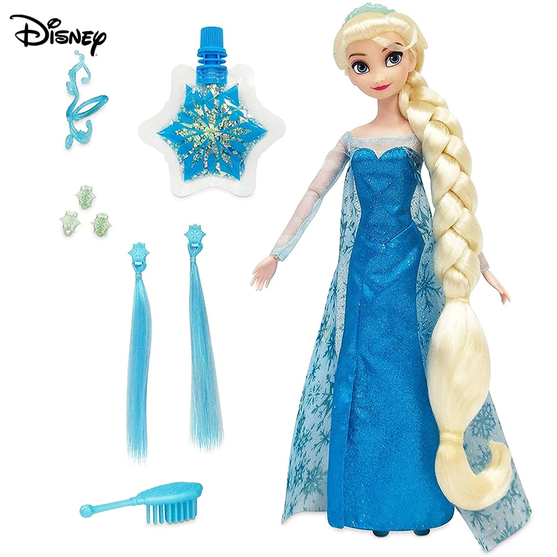Disney Frozen Elsa Anna Fashion Hiar Play Doll With Brush Hair Clip  Accessory Frozen Princess Action Figure Collectible Model - Dolls -  AliExpress