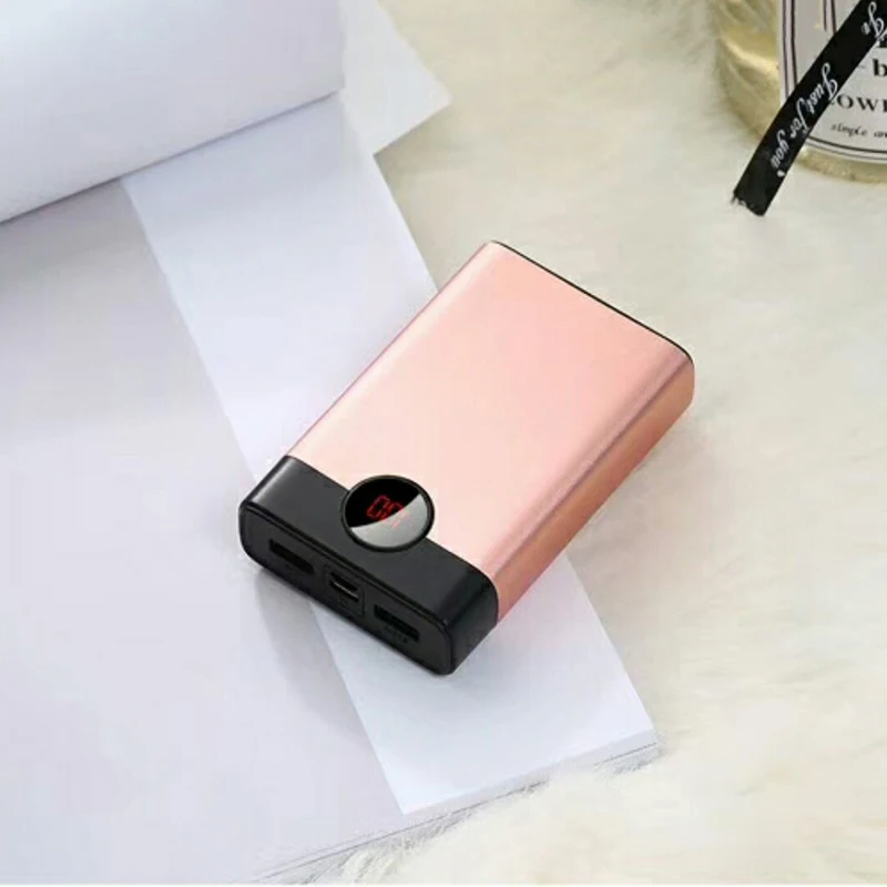 SOODOO внешний аккумулятор 10000 мАч двойной USB портативный lcd Внешний аккумулятор зарядное устройство для мобильных телефонов
