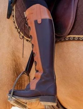 

Women's Shoes New for 2020 High Quality Pu Leather Safety Fashion Boots Female Vinage Classic cowboy Boots Botas De Mujer QA030