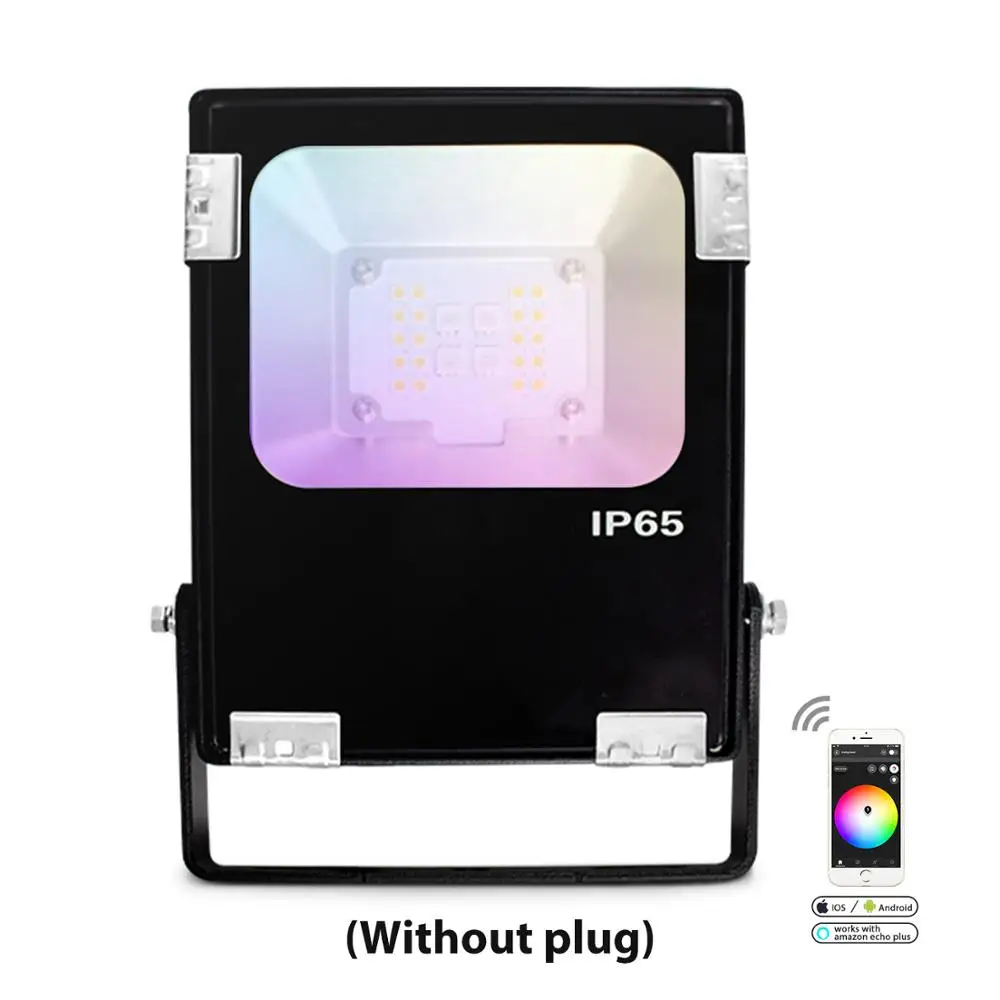 Светодиодный прожектор gledopto smart zigbee 10 Вт rgb + cct ww/cw уличное освещение работает с