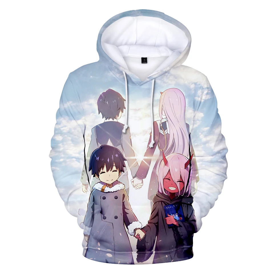 Аниме Darling in the franxx 3D толстовки для мужчин и женщин принт аниме Dear Frank с капюшоном