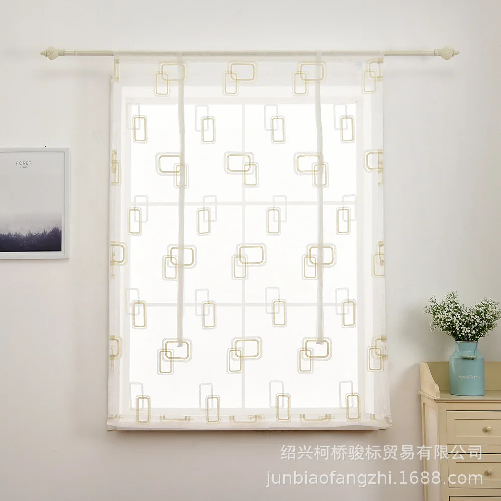 Занавес с вышивкой, поставщик электроэнергии, Римский короткий занавес, AliExpress, желаем,, специальное предложение, распродажа