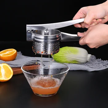 

Stainless Steel Lemon Orange Manual Juicer Water Squeezer Pressure Potato Device Kitchen Tool