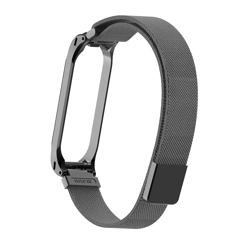 AKGLEADER For Xiaomi Miband 4 Milanese Loop Strap Stainless Steel Wrist Bracelet For Xiaomi Mi Band 4 Newest Miband 4 Straps