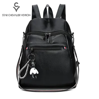 

2020 Women Multifunction Bakcpacks Fashion Leisure Travel Bags Student Bag Leather Backpack Bookbag Mochila Feminina Bagpack Sac