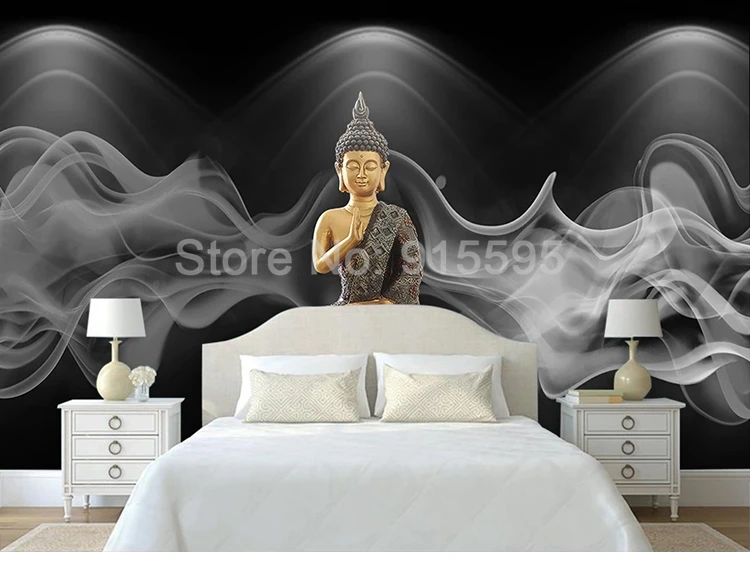 de Parede indiano, Abstrato 3D, Fumaça, Personalizado,