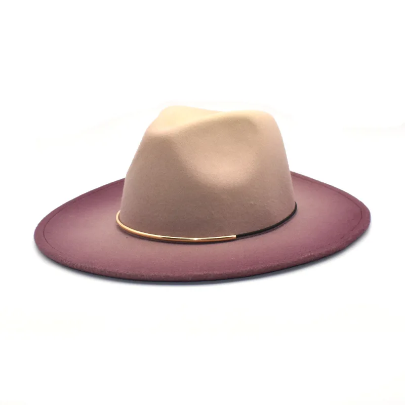 Gradient Large Brim Wool Vintage Felt 