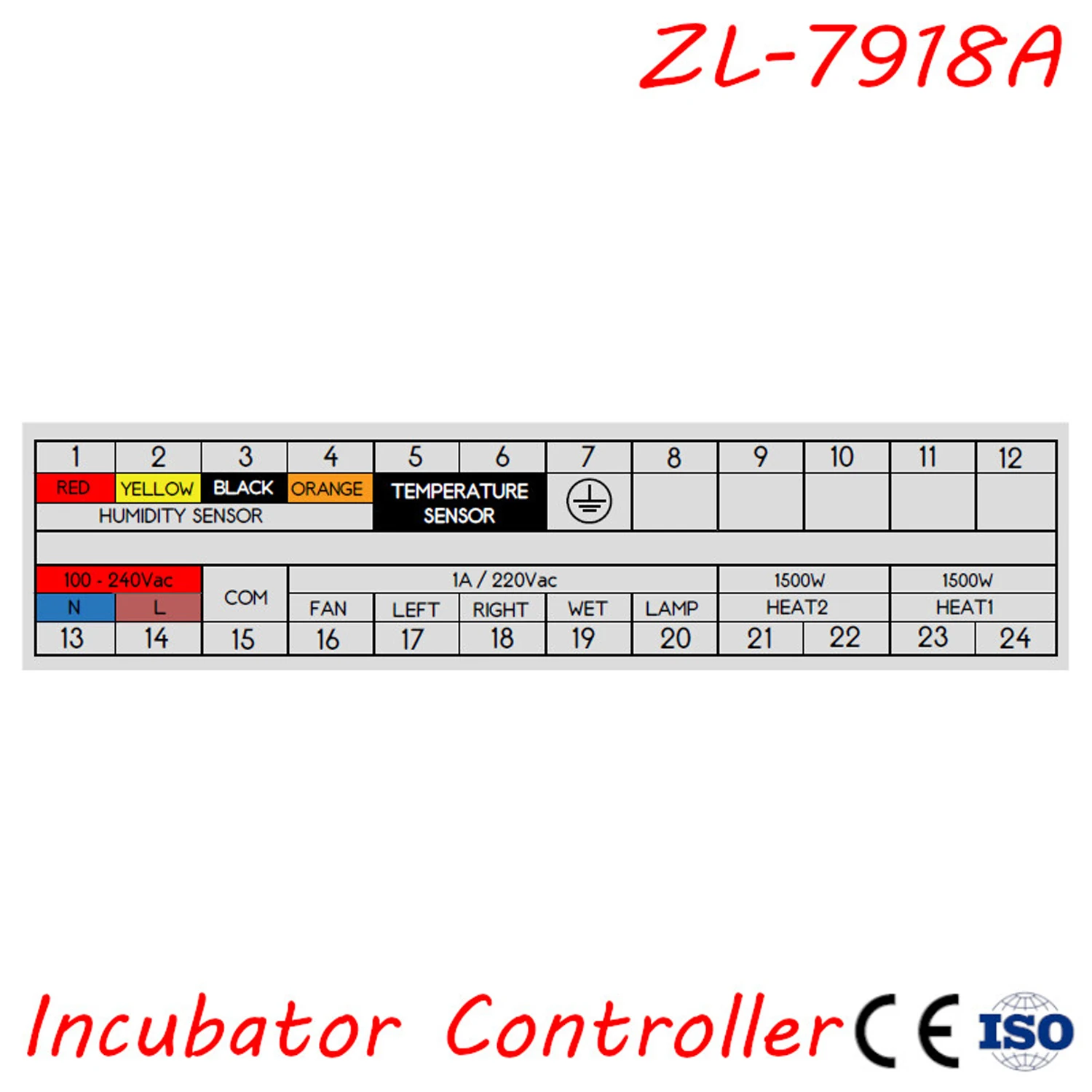 Zl 7918A AC 100 240V 50/60Hz многофункциональный автоматический инкубатор контроллер