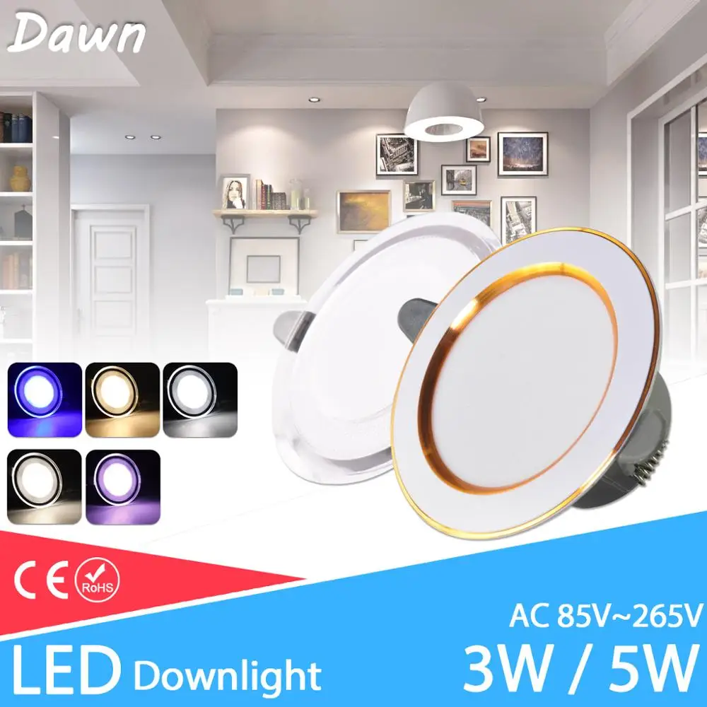 LED Downlight 3W 5W 3000k 4000k 6500k AC 220V-240V led Kitchen living room Indoor recessed downlight | Лампы и освещение