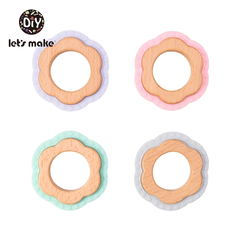 Детский силиконовый Прорезыватель для зубов из бука без бисфенола | Мать и