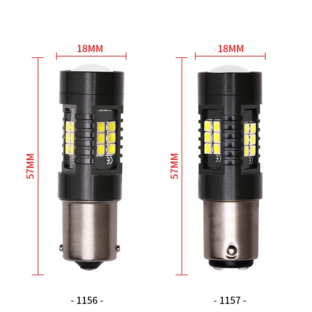 ASLENT 2 шт. 1156 BA15S P21W светодиодный 1157 BAY15D P21/5 Вт лампы 7443 W21/5 3157 R5W 3030 21 SMD авто