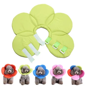 

Pet Adjustable Recovery Pet et Cat Dog Cute Flower Neck Collar Anti Bite Adjustable Protector Cover Ring Protective Collar