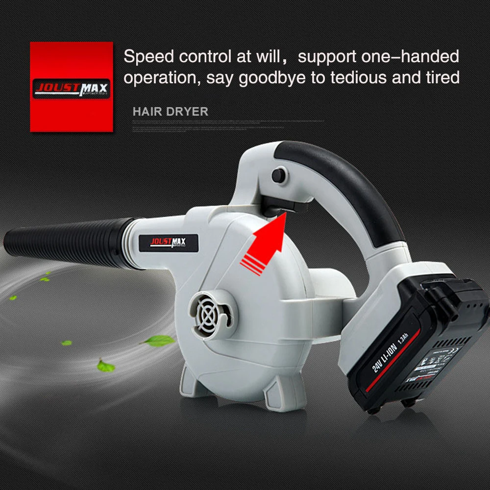 24V Cordless Lithium Battery Electric Air Blower Dust Computer cleaner Blowing and Sucking Dual-use for Furniture and Car