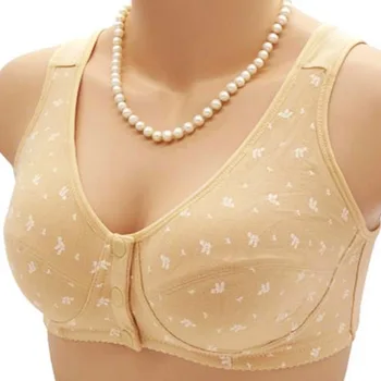 

Plus Size Women Bra Front Closure Brassiere Underwear Vest Lingerie Tops Bralette 36-46 A B C Cup