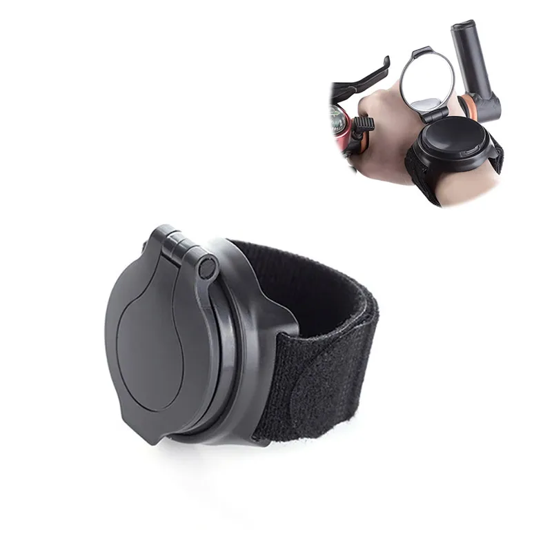 Premium plastic cotton Bike Accessories Bicycle Back Mirror Cycling 360 degree Rotate MTB Arm Wrist Strap Rear View mirror